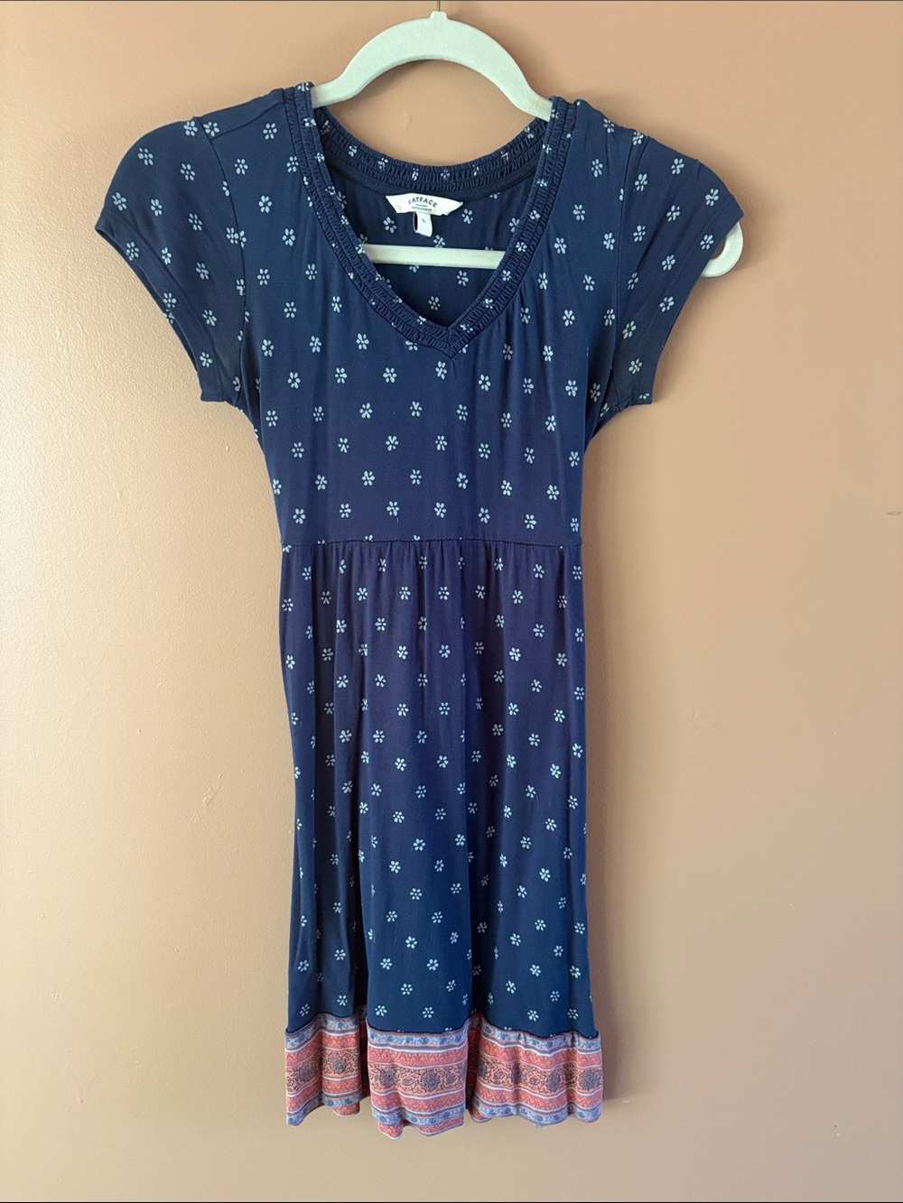 FATFACE Navy Mini Dress